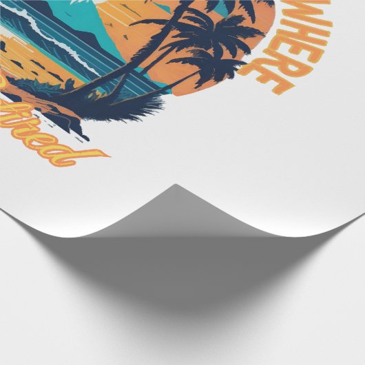 Seine 5 Uhr überall, wo ich pensioniert werde Geschenkpapier (Ecke)