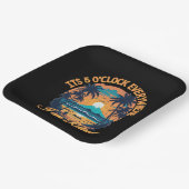 Seine 5 Uhr überall, wo ich pensioniert werde Pappteller (Gewinkelt)