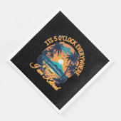 Seine 5 Uhr überall, wo ich pensioniert werde Serviette (Ecke)