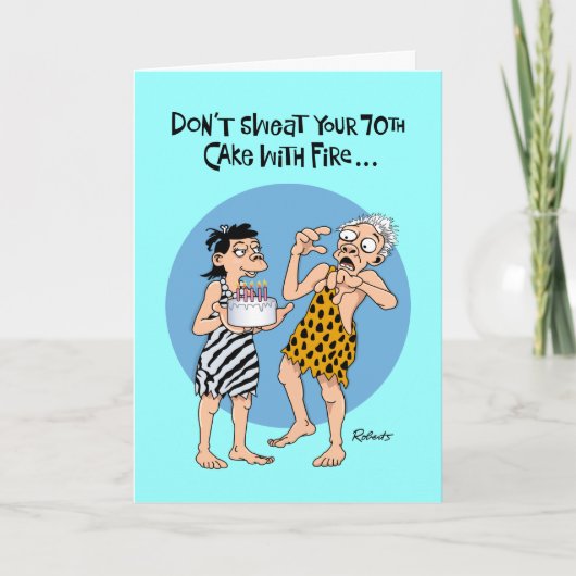 Seine 70. Geburtstagskarte Karte (Vorderseite)