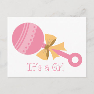 Seine a Girl Rattle Postkarte