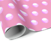 Seine a Girl Things Pink Bright Polka Dots Girly Geschenkpapier (Rolleneckpunkt)