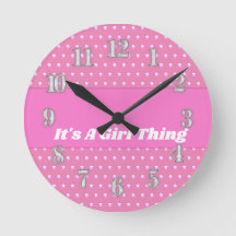 Seine a Girl Things Pink Bright Polka Dots Girly