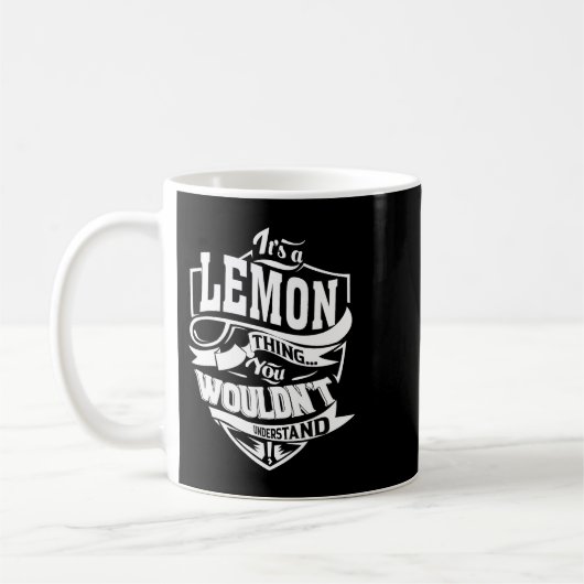 Seine a LEMON-Geschenke Kaffeetasse (Links)