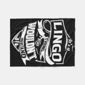 Seine A-Lingo-Geschenke Fleecedecke (Vorderseite (Horizontal))