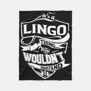 Seine A-Lingo-Geschenke Fleecedecke