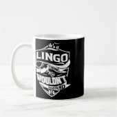 Seine A-Lingo-Geschenke Kaffeetasse (Links)