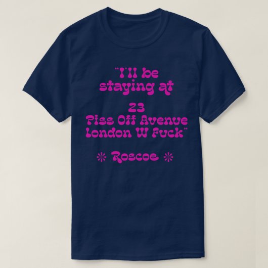 Seine a Sin Roscoes Emanzipations-Rede T-Shirt (Design vorne)
