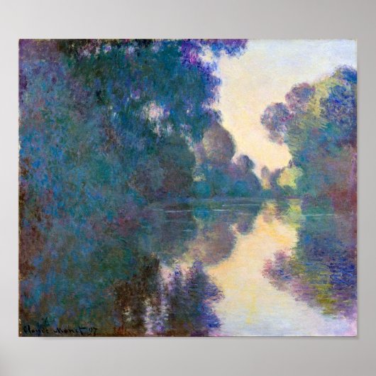Seine-Abteilung in der Nähe von Giverny, Monet Poster (Vorne)