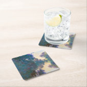 Seine-Abteilung in der Nähe von Giverny, Monet Rechteckiger Pappuntersetzer (Vor Ort)