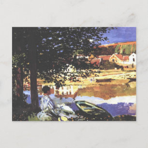 Seine am Bennecourt - Claude Monet - c1900 Postkarte
