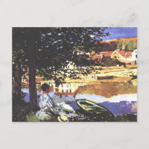 Seine am Bennecourt - Claude Monet - c1900 Postkarte