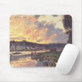 Seine am Bougival im Abend Mousepad (Mit Mouse)