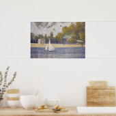 Seine am Grande Jatte (Bootstudie) Poster (Küche)