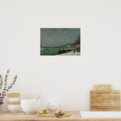 Seine am Pont d'Iena, Winter 1875 Poster (Küche)