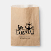 Seine Anchorhochzeit Geschenktütchen (Vorderseite)