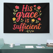 Seine Anmut reicht aus Banner (Messe)