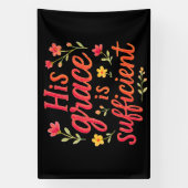 Seine Anmut reicht aus Banner (Vertikal)