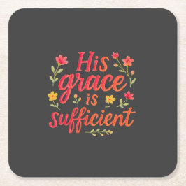 Seine Anmut reicht aus Rechteckiger Pappuntersetzer