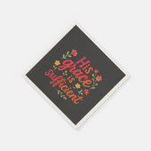 Seine Anmut reicht aus Serviette (Ecke)