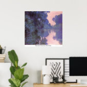 Seine-Arm in Giverny von Claude Monet Poster (Heimbüro)