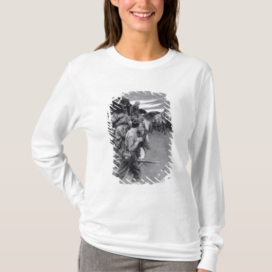 Seine Armee brach oben weinen und sobbing T-Shirt (Vorderseite)