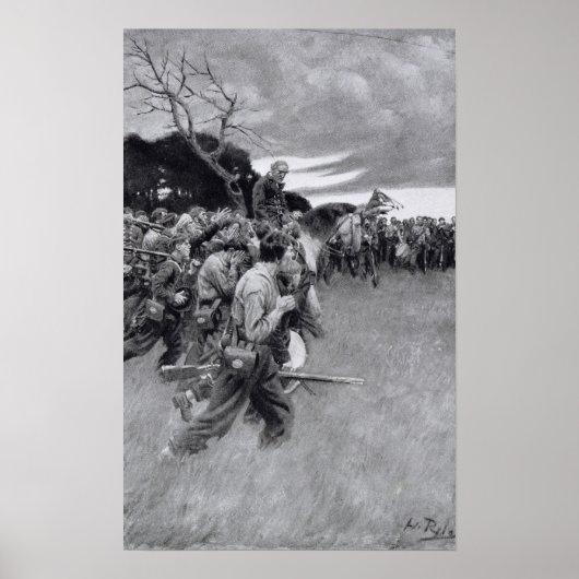 Seine Armee trennte sich vom Weinen und Schlumpfen Poster (Vorne)