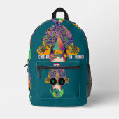 Seine Augen sind unterwegs. Bedruckter Rucksack (Vorderseite)