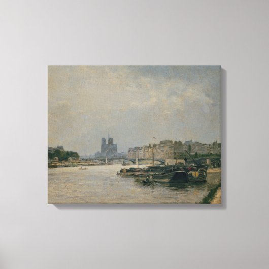 Seine aus dem Quai de la Rapee Leinwanddruck (Vorderseite)