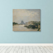 Seine aus dem Quai de la Rapee Leinwanddruck (Insitu (Holzboden))