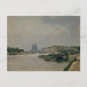 Seine aus dem Quai de la Rapee Postkarte