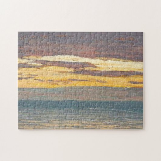 Seine Aussicht auf das Sunset Monet Frische Pasta  Puzzle (Horizontal)