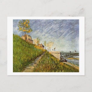 Seine Bank, Pont de Clichy, Vincent van Gogh Postkarte