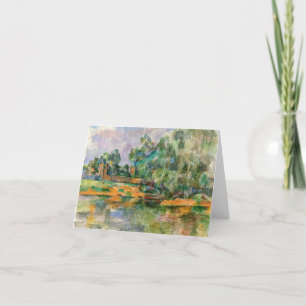 Seine-Banken in Medan von Paul Cezanne Dankeskarte