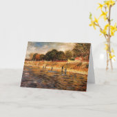 Seine-Banken von Vincent van Gogh Karte (Gelbe Blume)