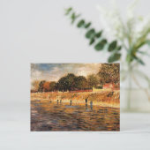 Seine-Banken von Vincent van Gogh Postkarte (Stehend Vorderseite)