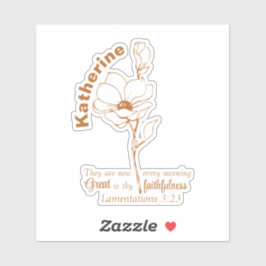 Seine Barmherzigkeit ist das neue Individuelle Nam Aufkleber