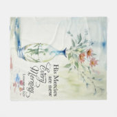 Seine Barmherzigkeit ist jeden Morgen neu Fleecedecke (Vorderseite (Horizontal))