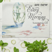 Seine Barmherzigkeit ist jeden Morgen neu Geschirrtuch (Gefaltet)