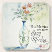 Seine Barmherzigkeit ist jeden Morgen neu Getränkeuntersetzer (Vorderseite)
