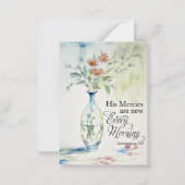 Seine Barmherzigkeit ist jeden Morgen neu Mitteilungskarte (Vorderseite)