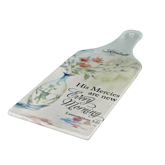 Seine Barmherzigkeit ist jeden Morgen neu Schneidebrett (Ecke)