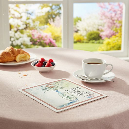 Seine Barmherzigkeit ist jeden Morgen neu Serviette