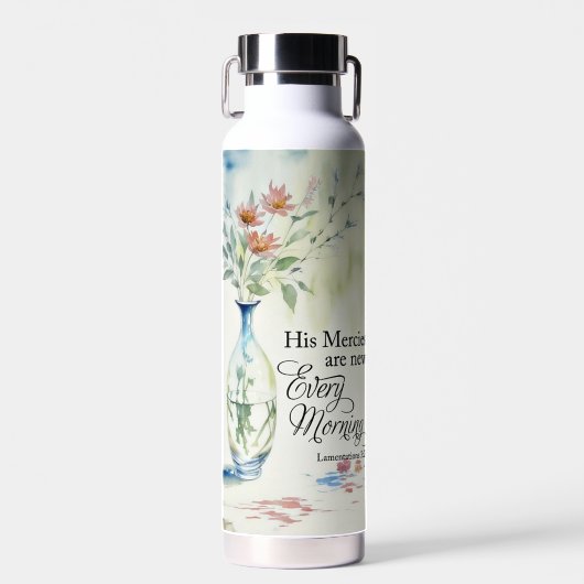 Seine Barmherzigkeit ist jeden Morgen neu Trinkflasche (Vorne)