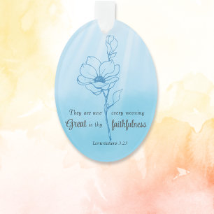 Seine Barmherzigkeit ist neu jeden Morgen Bibelver Ornament