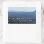 Seine Barmherzigkeit Rechteckiger Aufkleber (Tasche)