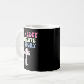Seine Barmherzigkeit schrieb meine Geschichte chri Kaffeetasse (Vorderseite Links)