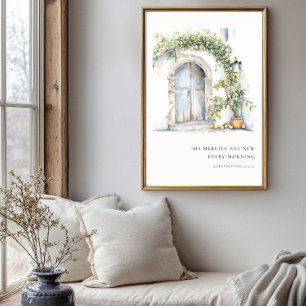 Seine Barmherzigkeiten sind jeden Morgen neu Bibel Poster
