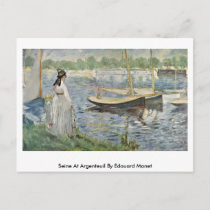 Seine bei Edouard Manet in Argenteuil Postkarte