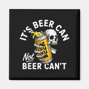 Seine Bierdose Nicht Bier Dose Schädel Skelett Tri Magnet